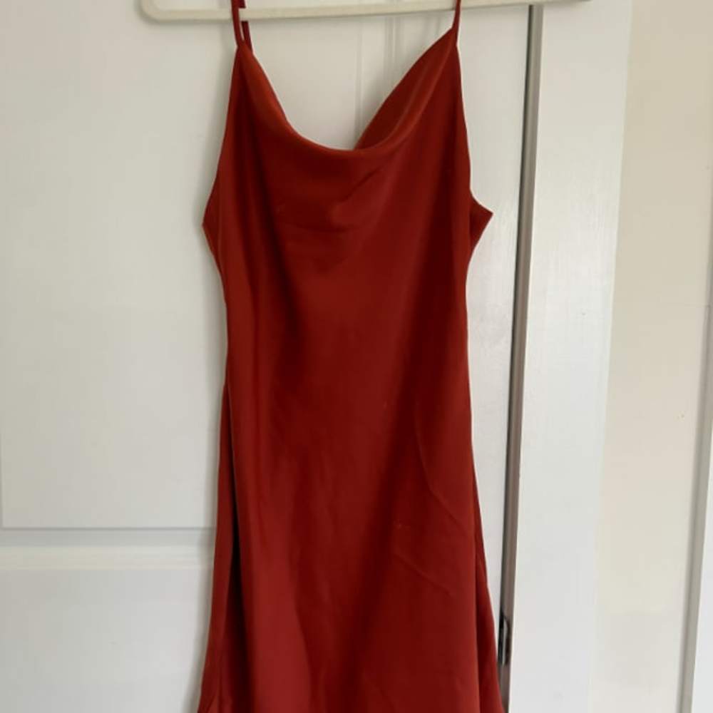 Burnt Orange/Red Urban Outfitters Cowl Dress